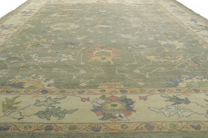 12 x 15 Contemporary Turkish Oushak Rug 53781