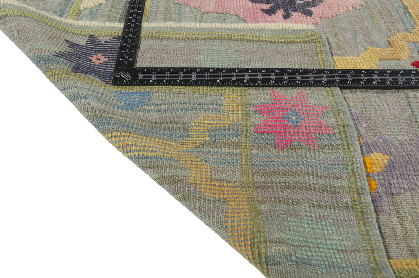 10 x 14 Turkish Kilim High-Low Rug 53783