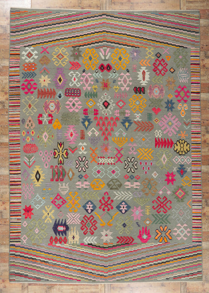 10 x 14 Modern High-Low Turkish Rug 53784