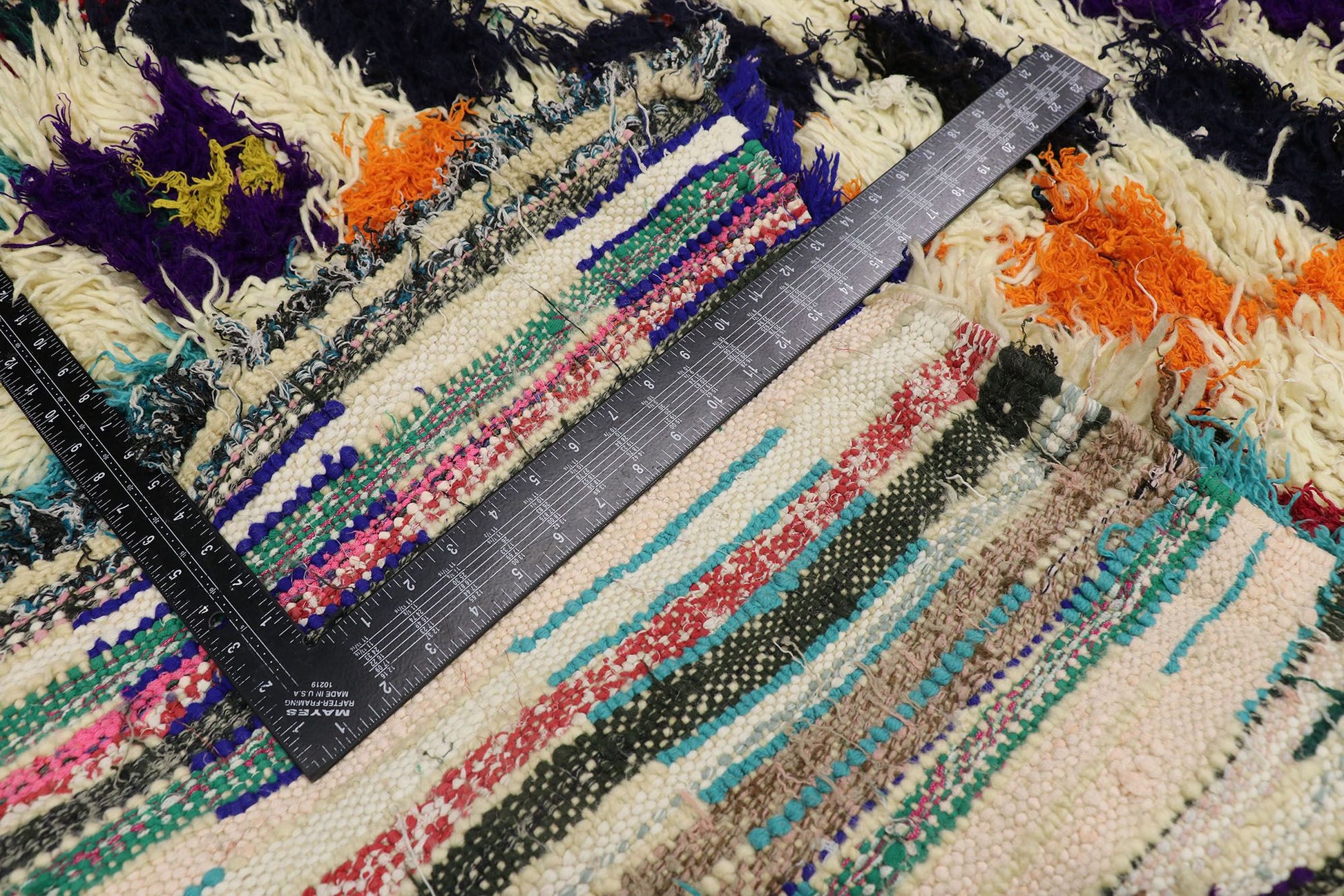 4 x 5 Vintage Moroccan Azilal Rug 21592