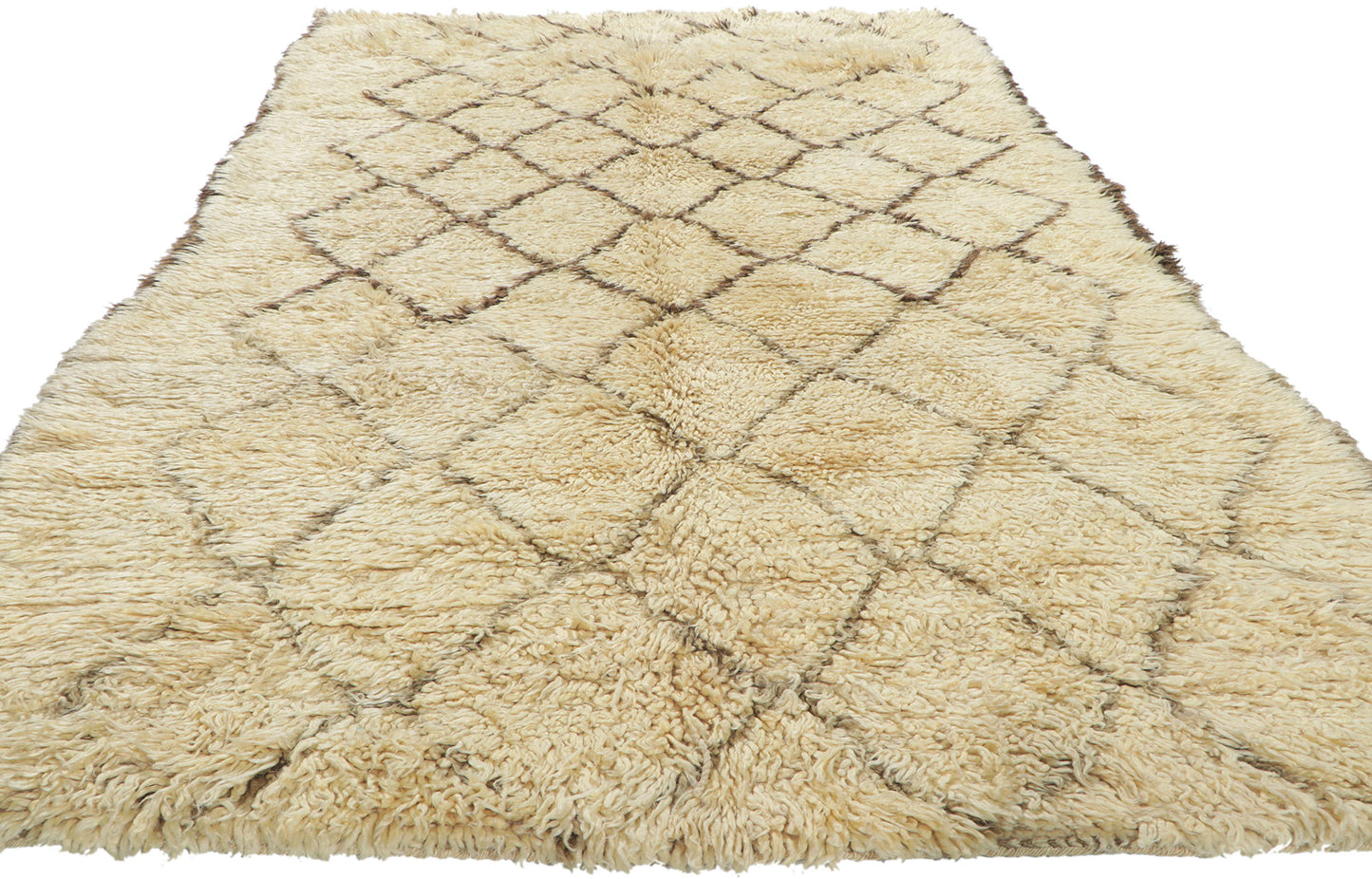 5 x 10 Vintage Moroccan Beni Ourain Rug 78383