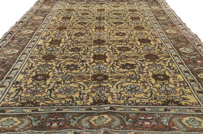 5 x 10 Vintage Turkish Oushak Rug 50215