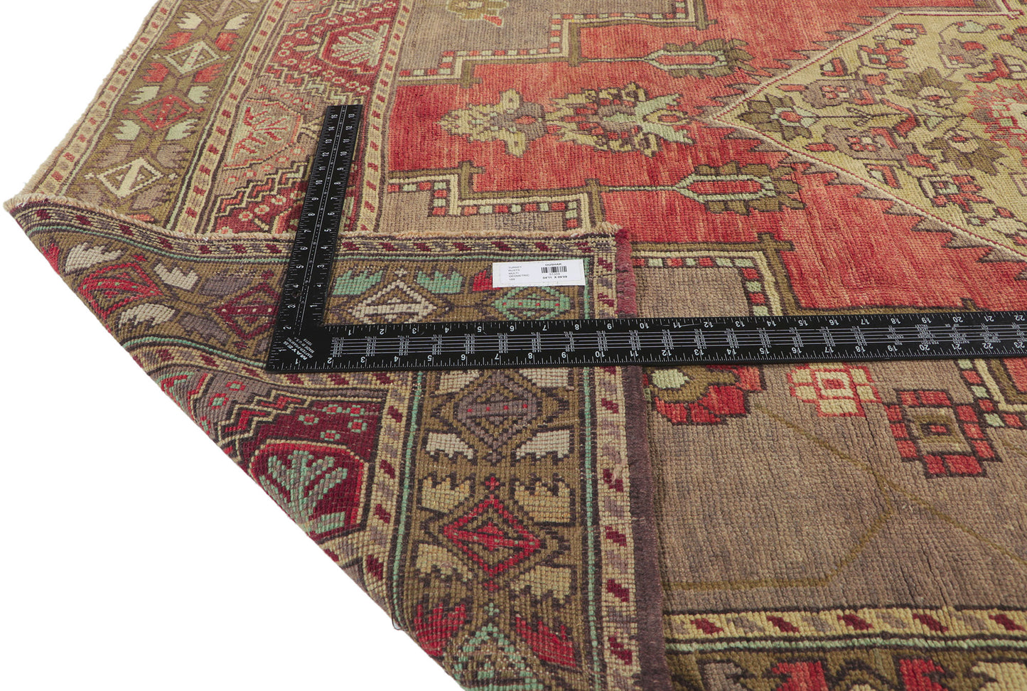 5 x 10 Vintage Turkish Oushak Rug 51359