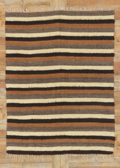 5 x 6 Turkish Angora Wool Kilim Rug 53831