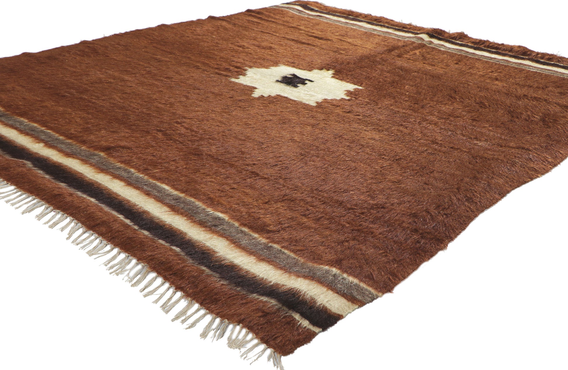 5 x 6 Turkish Angora Wool Kilim Rug 53843