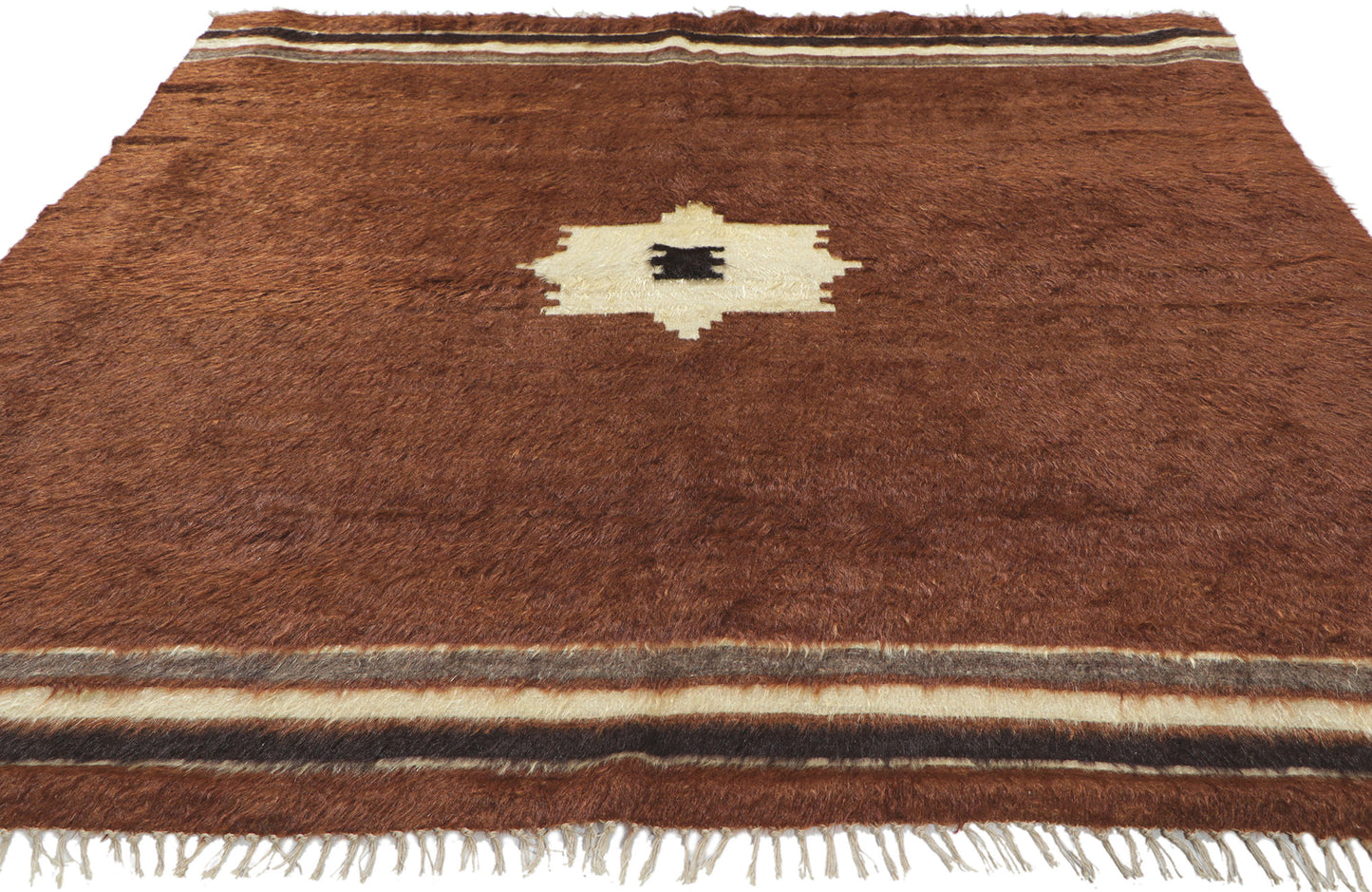 5 x 6 Turkish Angora Wool Kilim Rug 53843