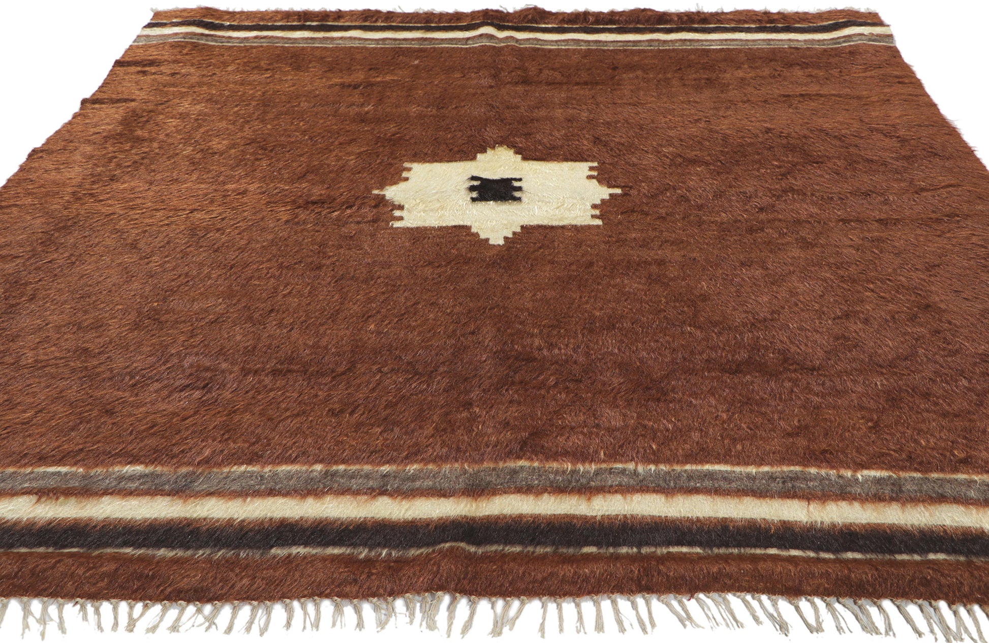 5 x 6 Turkish Angora Wool Kilim Rug 53843