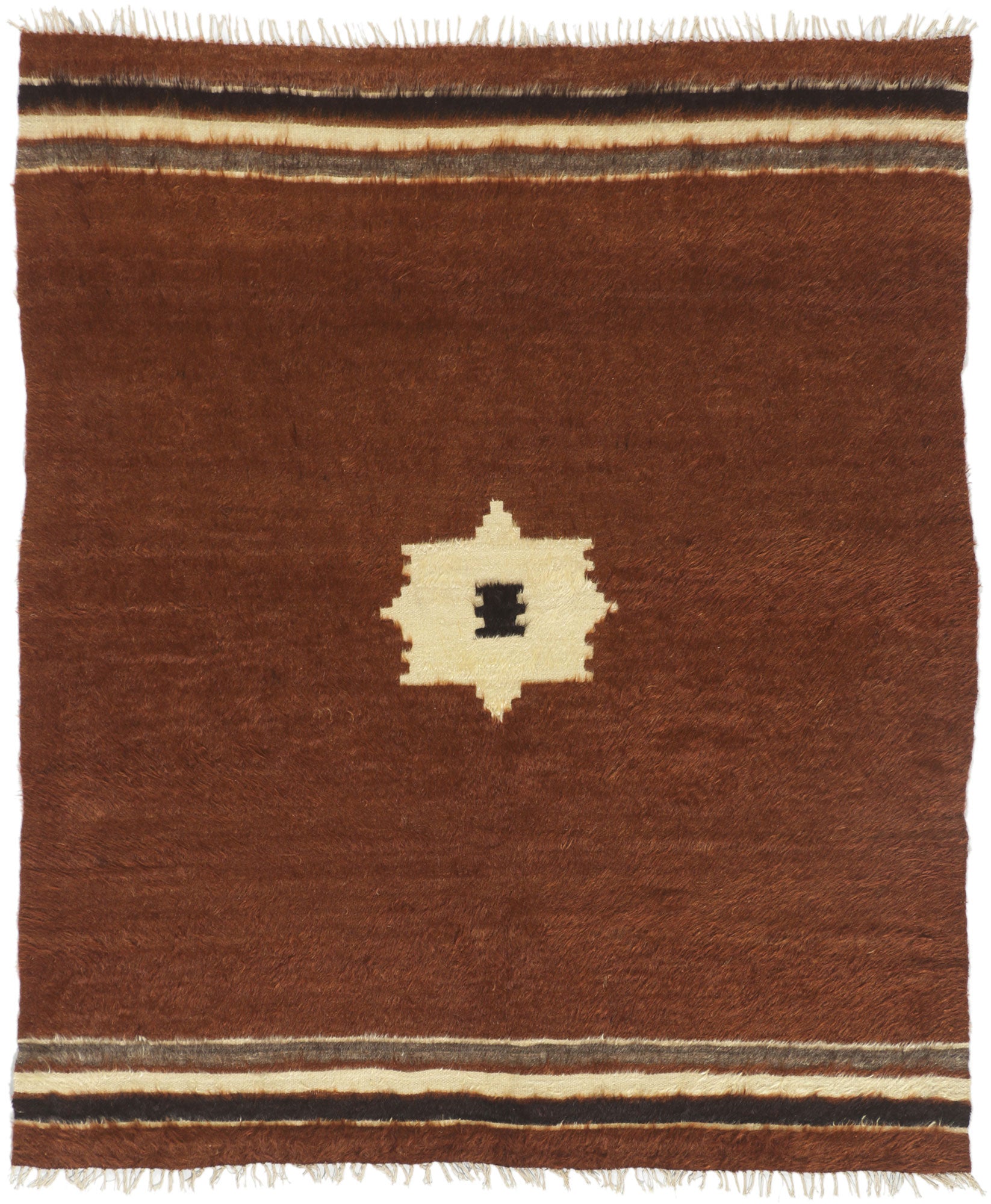 5 x 6 Turkish Angora Wool Kilim Rug 53843