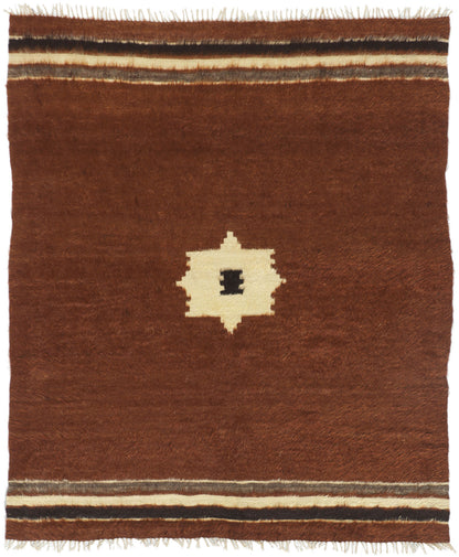 5 x 6 Turkish Angora Wool Kilim Rug 53843