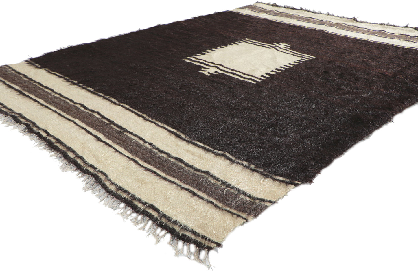 5 x 6 Turkish Angora Wool Kilim Rug 53848