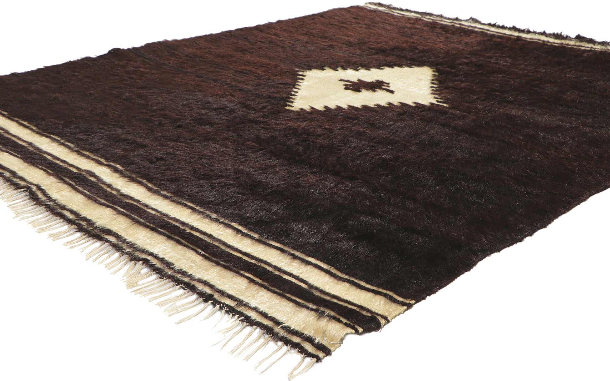 5 x 6 Turkish Angora Wool Kilim Rug 53849