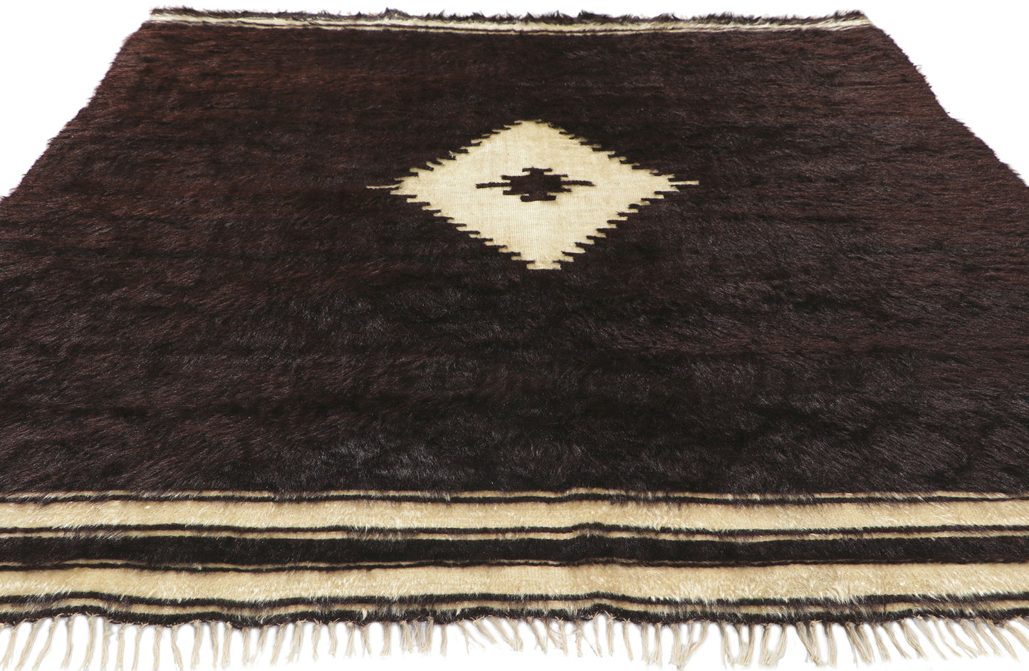 5 x 6 Turkish Angora Wool Kilim Rug 53849