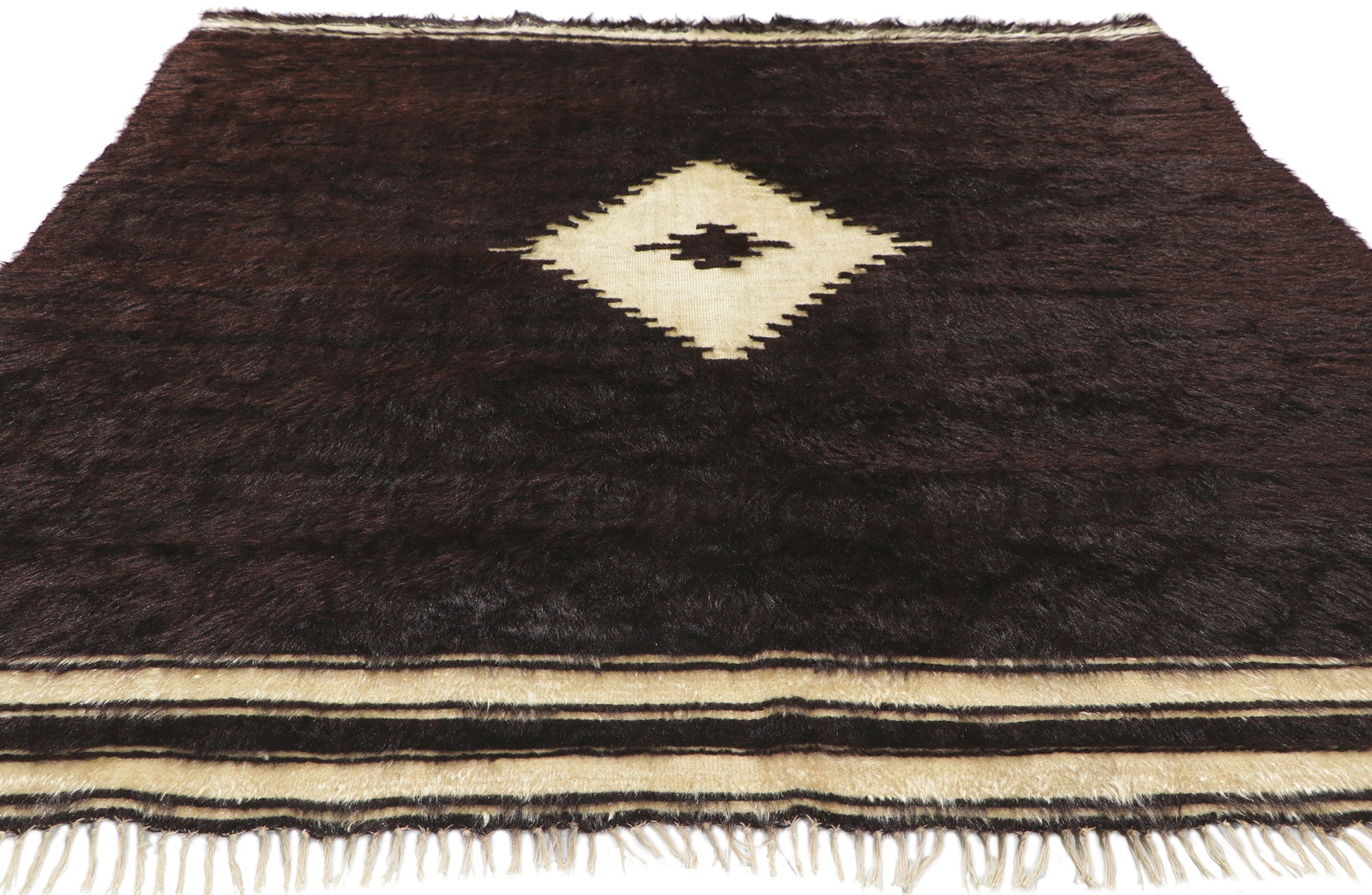 5 x 6 Turkish Angora Wool Kilim Rug 53849