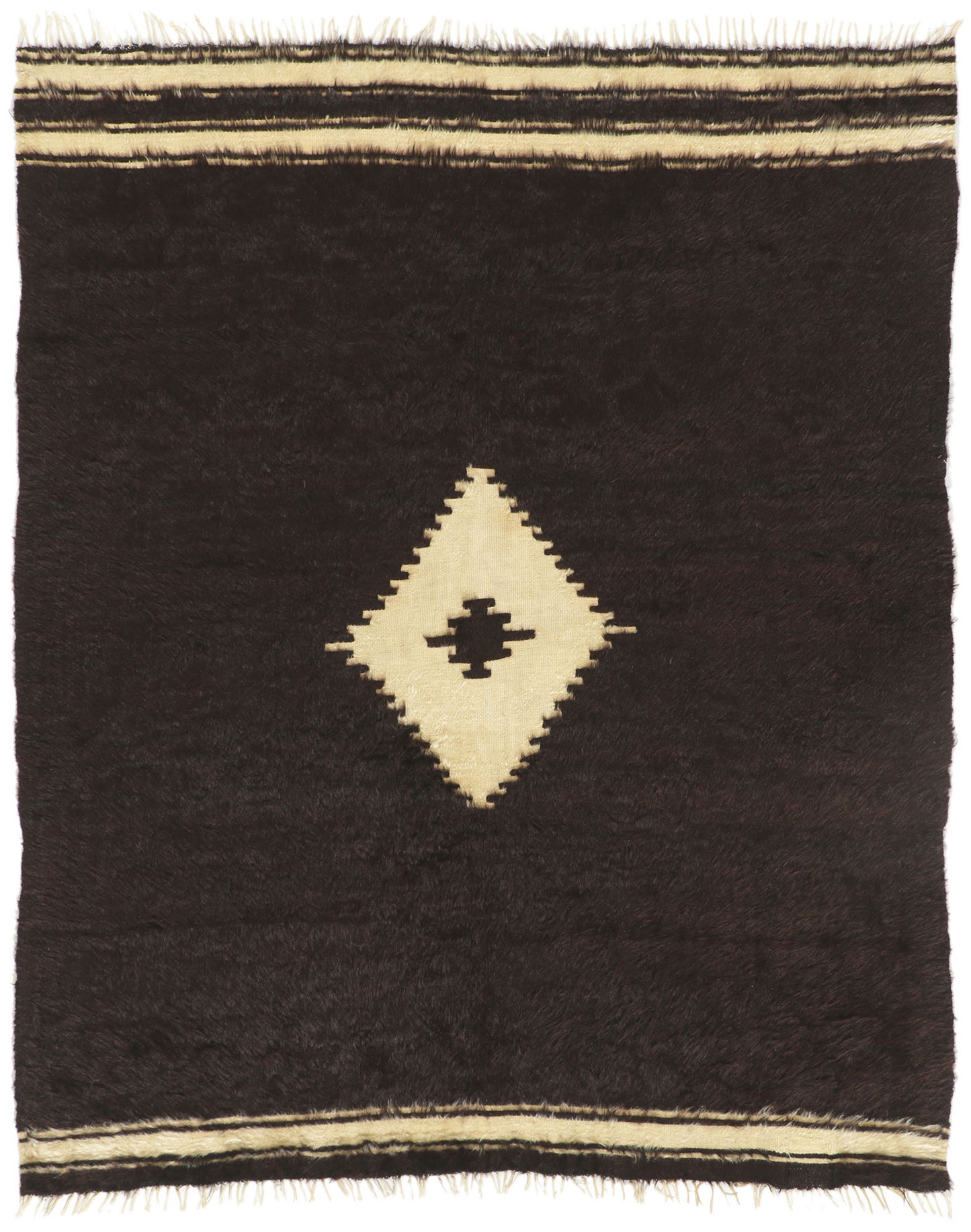 5 x 6 Turkish Angora Wool Kilim Rug 53849