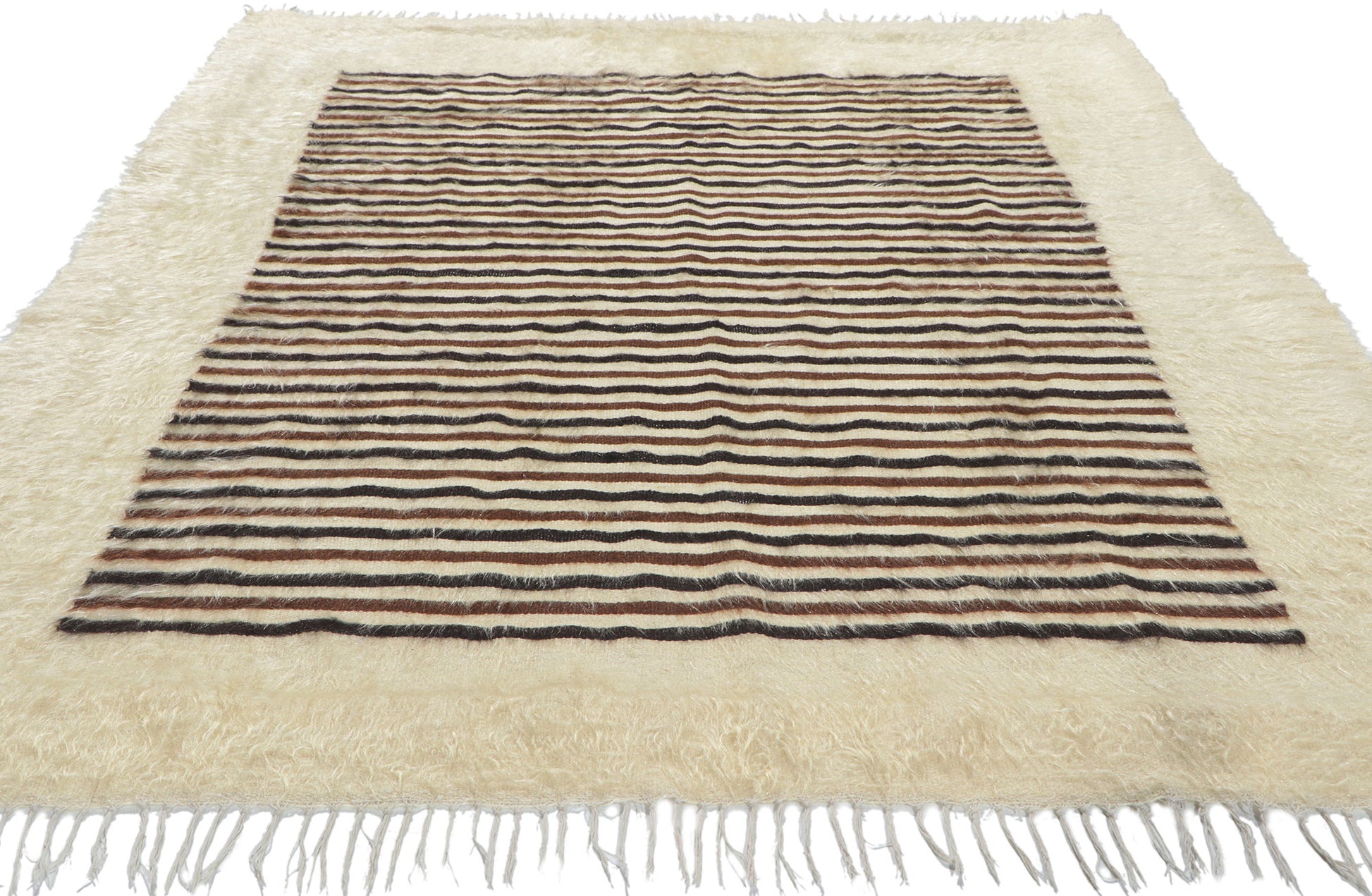 5 x 6 Turkish Angora Wool Kilim Rug 53851
