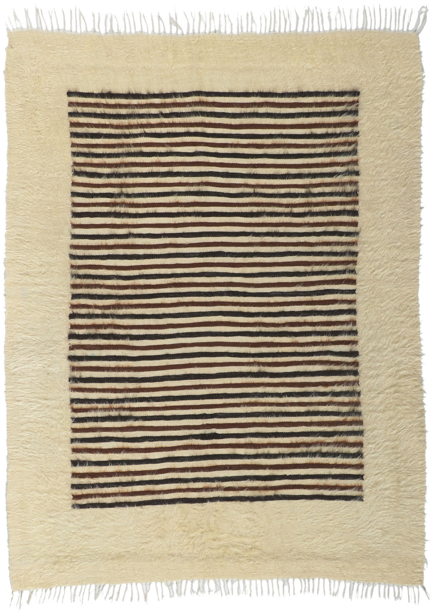 5 x 6 Turkish Angora Wool Kilim Rug 53851