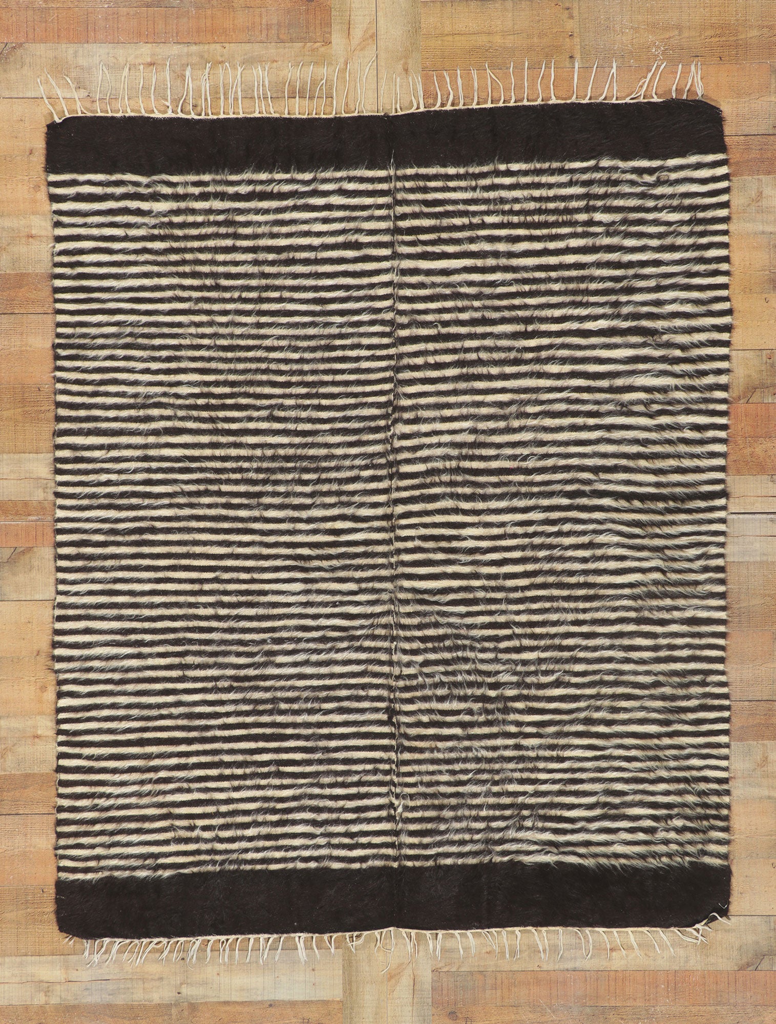 5 x 6 Turkish Angora Wool Kilim Rug 53860