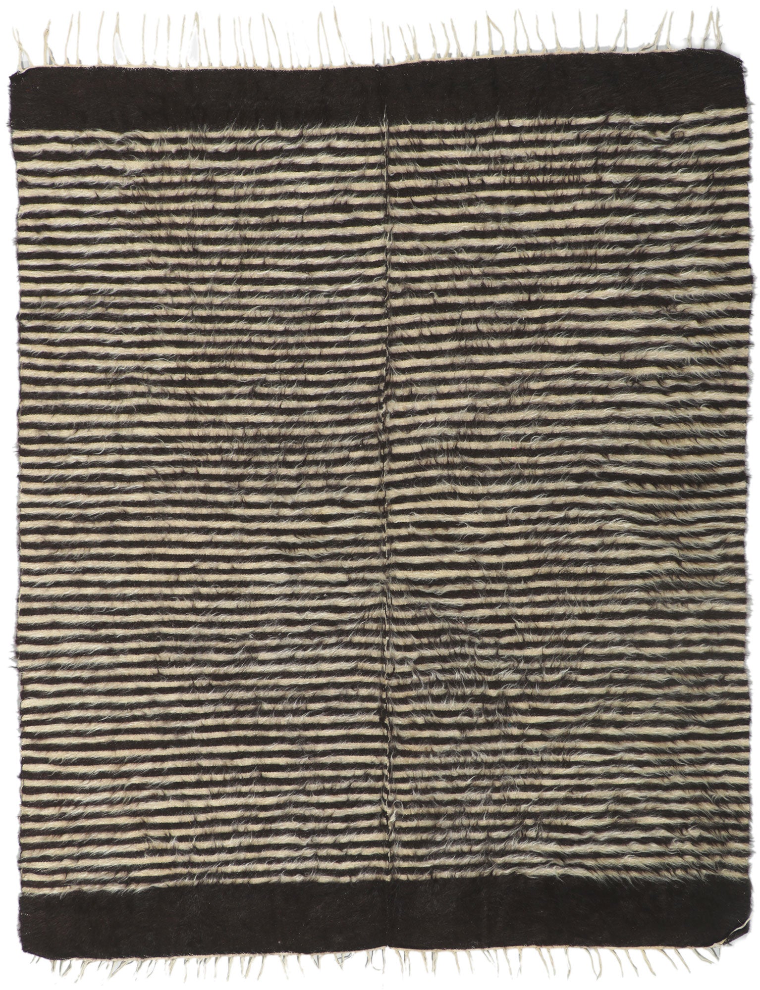 5 x 6 Turkish Angora Wool Kilim Rug 53860
