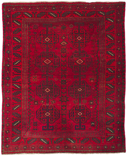 5 x 6 Vintage Persian Turkoman Rug 61085
