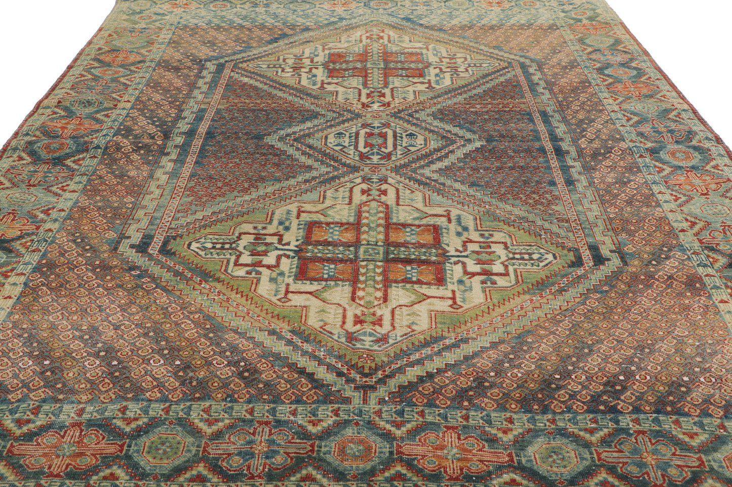 5 x 7 Antique Persian Afshar Rug 60952