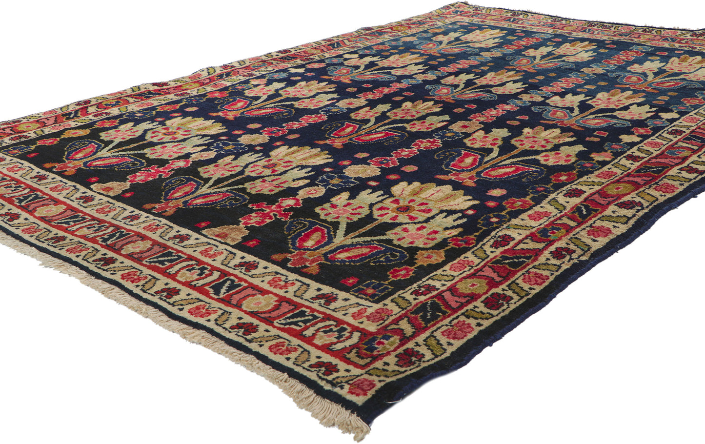 5 x 7 Antique Persian Mahal Rug 60948