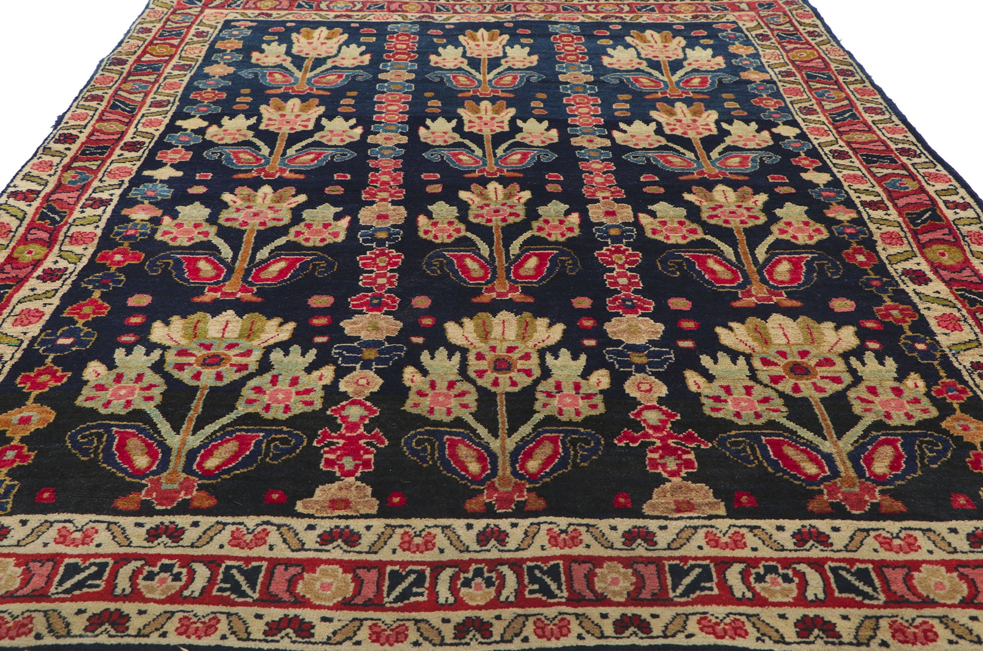 5 x 7 Antique Persian Mahal Rug 60948