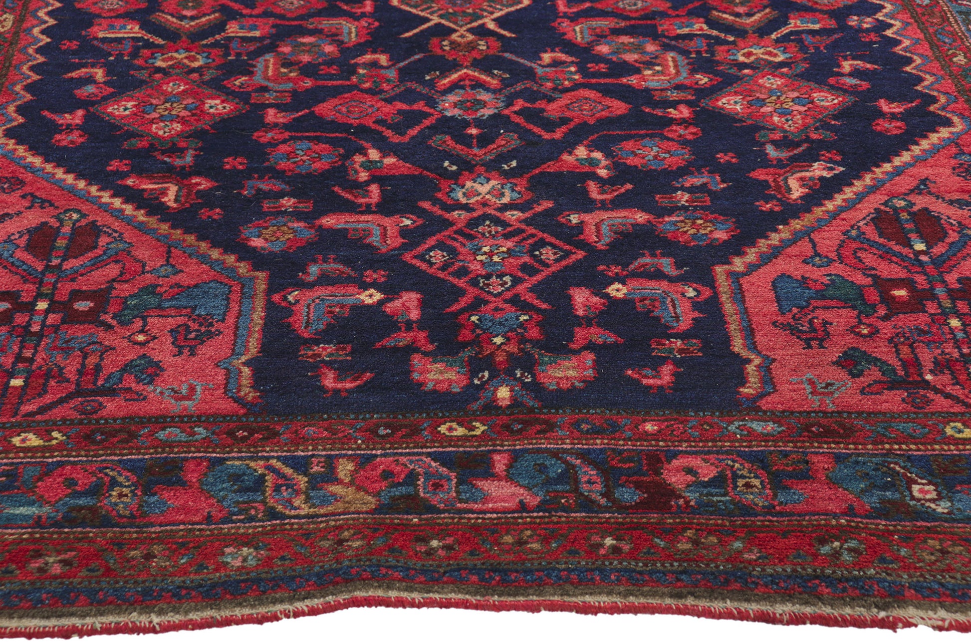 5 x 7 Antique Persian Malayer Rug 78420