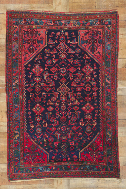 5 x 7 Antique Persian Malayer Rug 78420