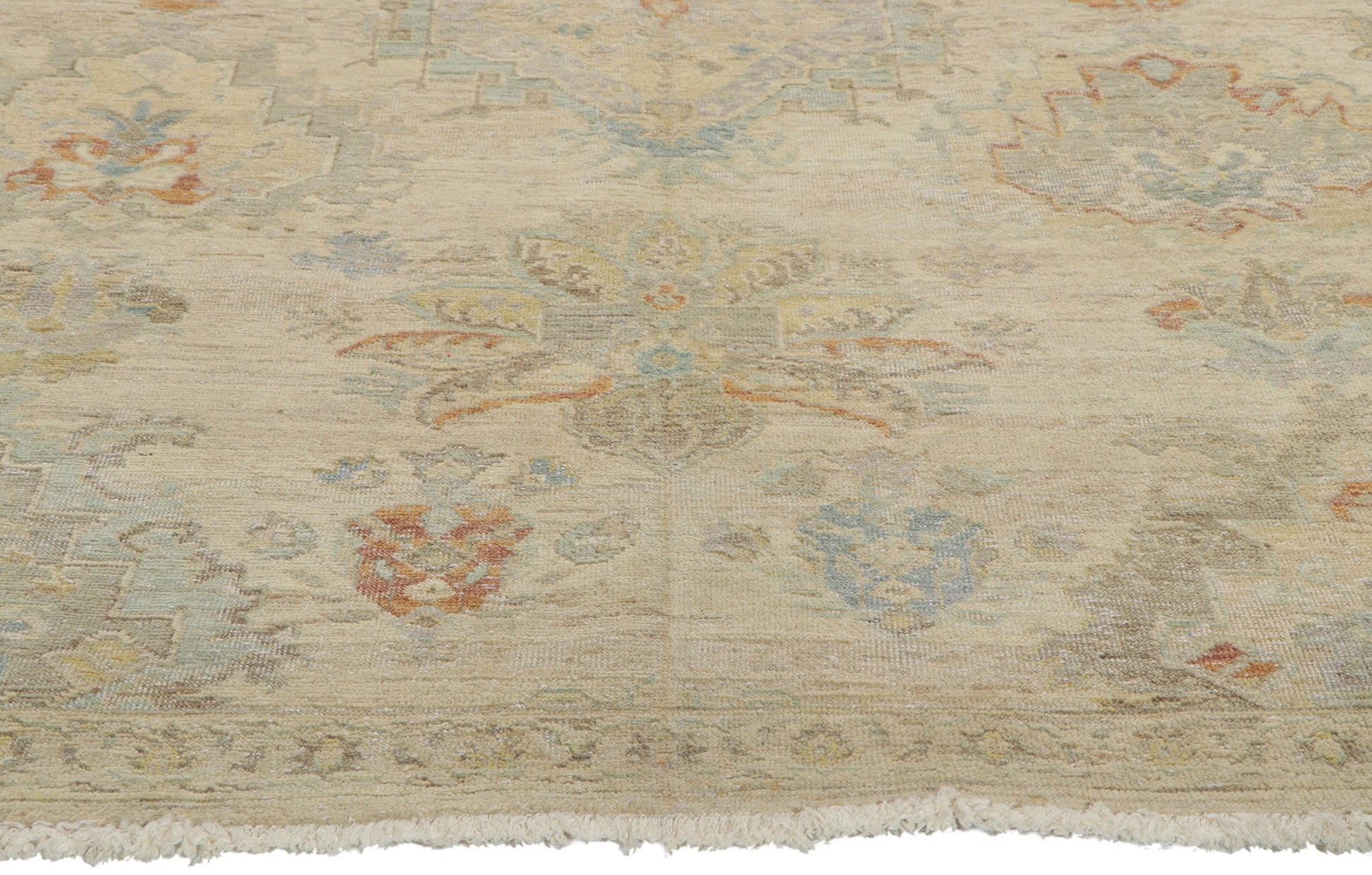 5 x 7 Vintage-Inspired Oushak Rug 30828