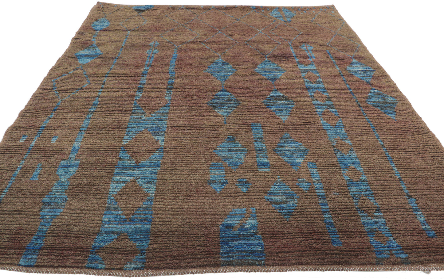 5 x 7 Earth-Tone Moroccan Rug 80782