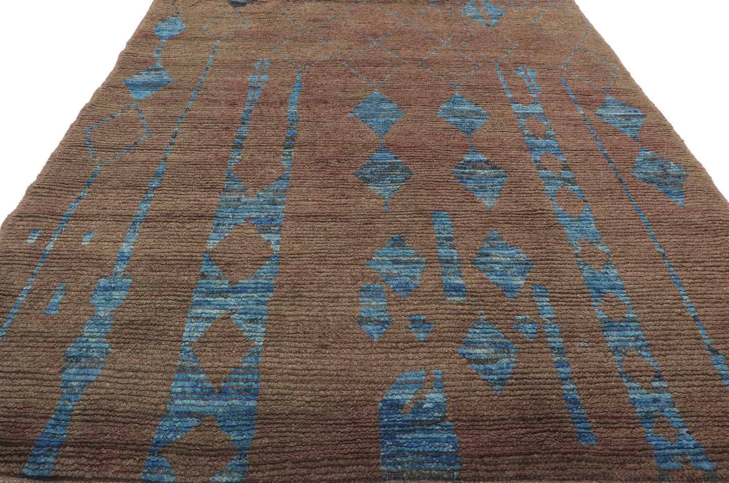5 x 7 Earth-Tone Moroccan Rug 80782