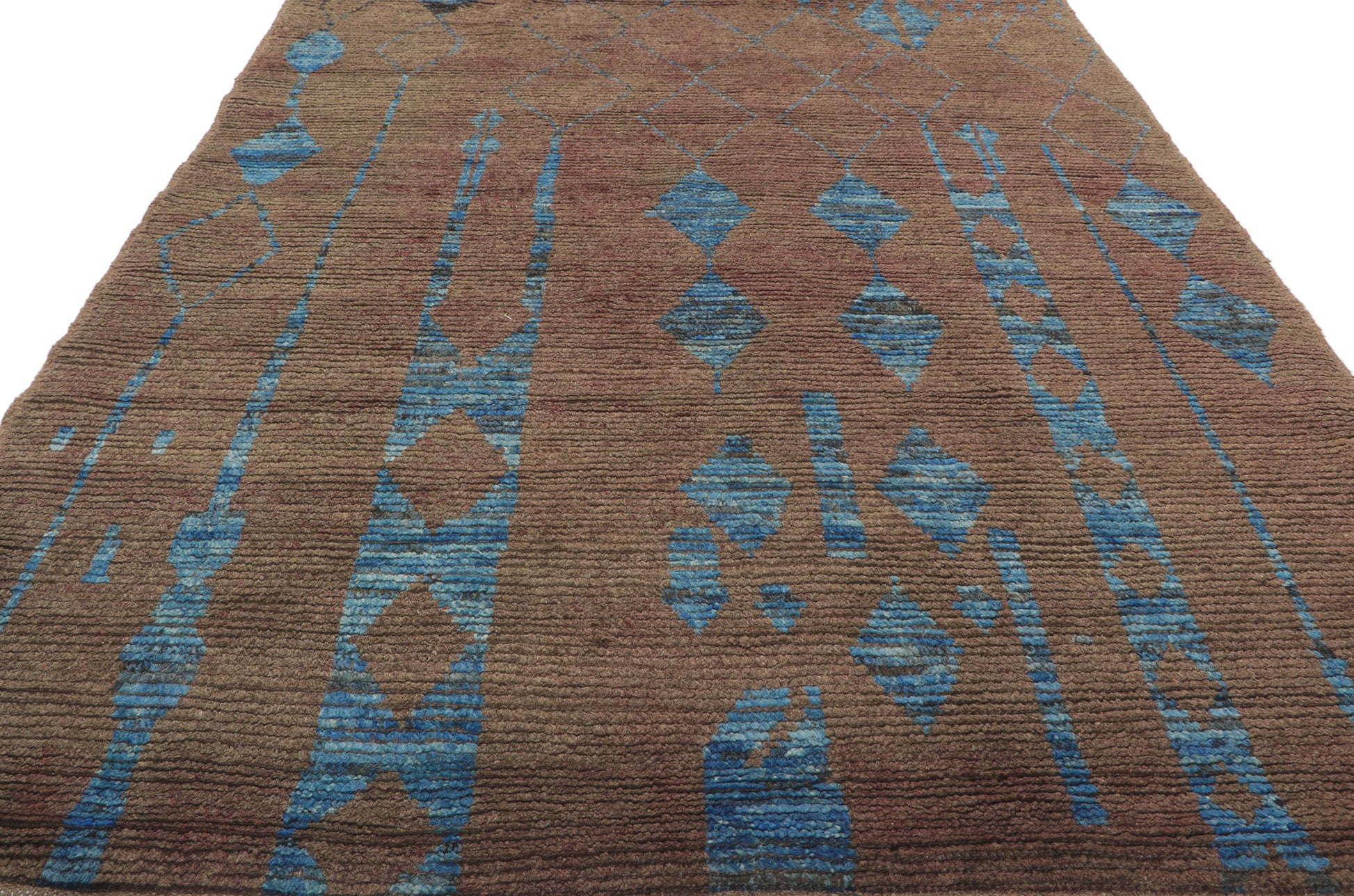 5 x 7 Earth-Tone Moroccan Rug 80782