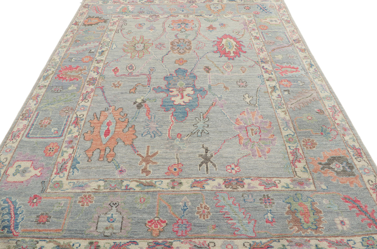 5 x 7 Colorful Oushak Rug 80884