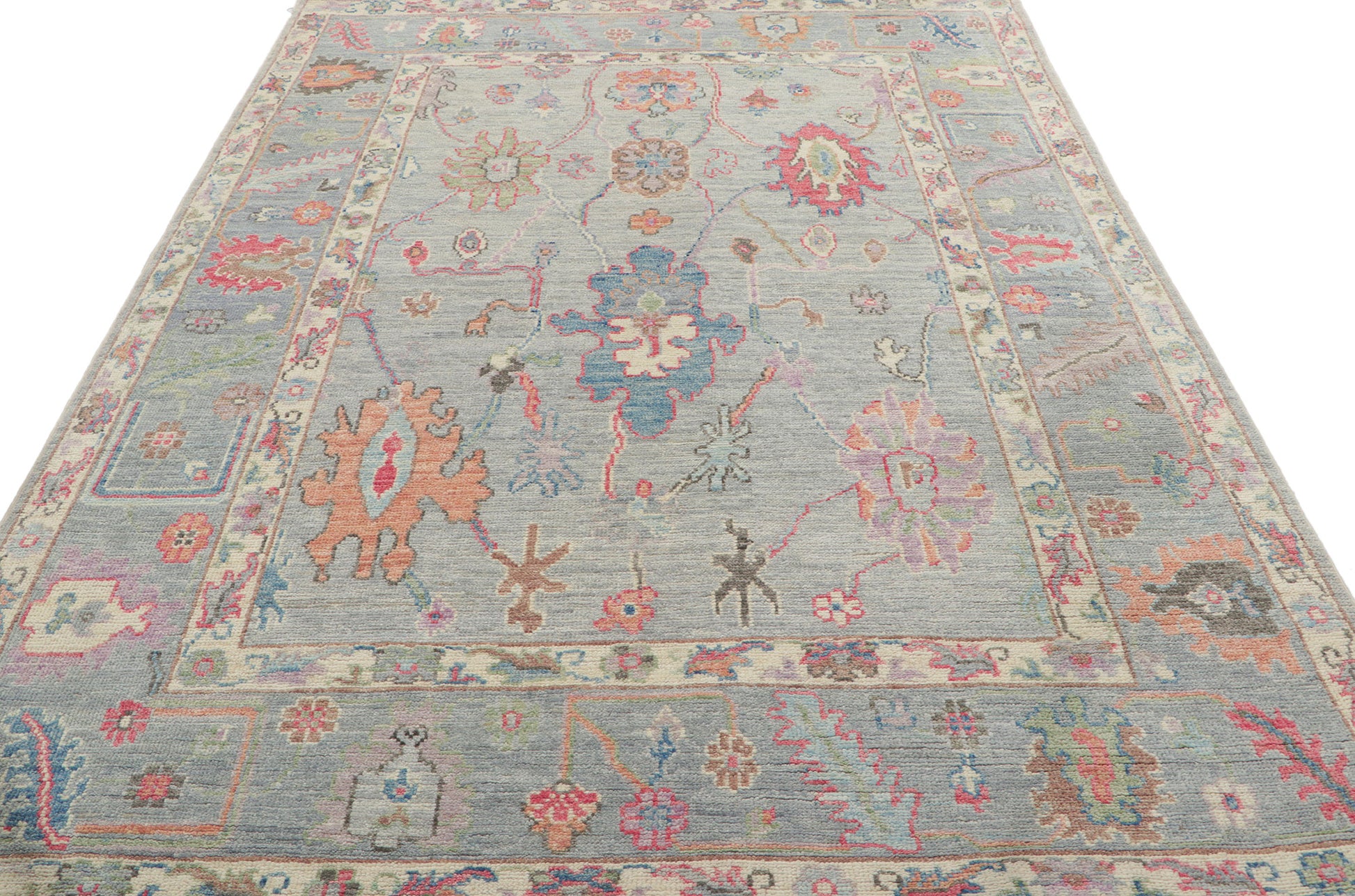 5 x 7 Colorful Oushak Rug 80884