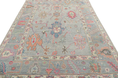 5 x 7 Colorful Oushak Rug 80884