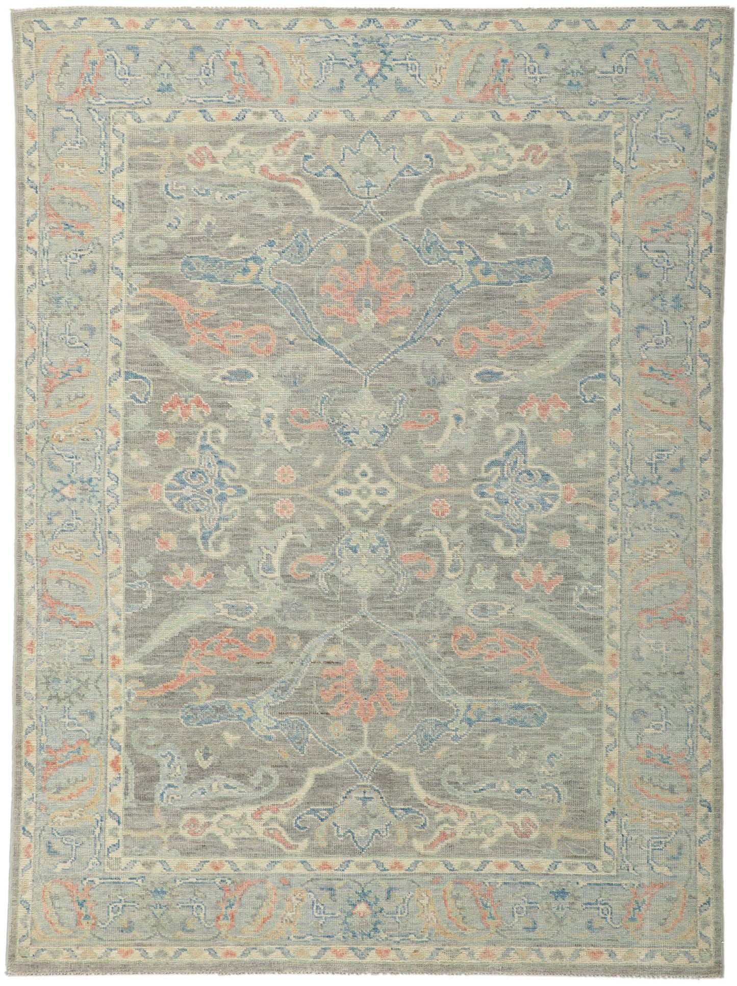 5 x 7 Colorful Oushak Rug 80885