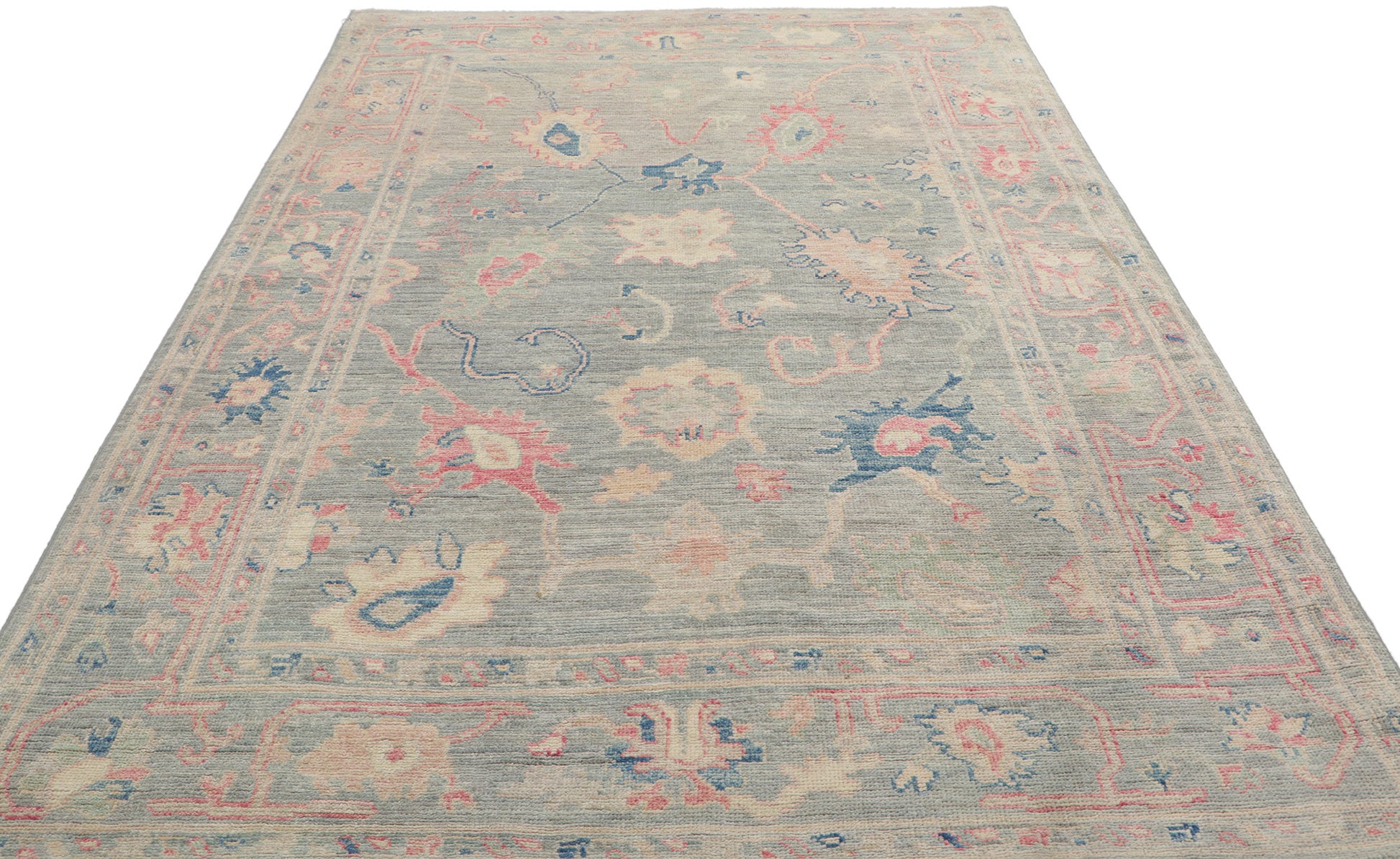5 x 7 Colorful Oushak Rug 80886