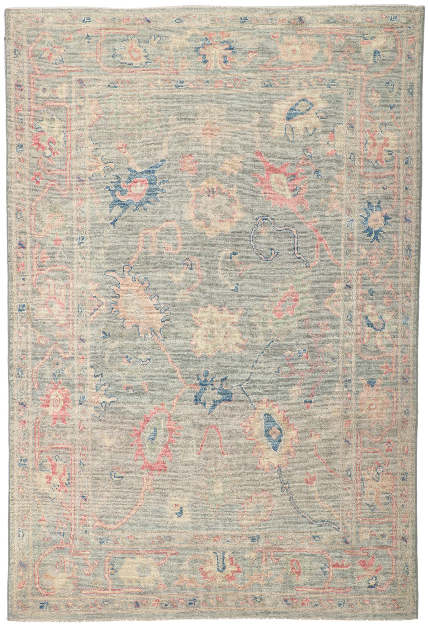 5 x 7 Colorful Oushak Rug 80886