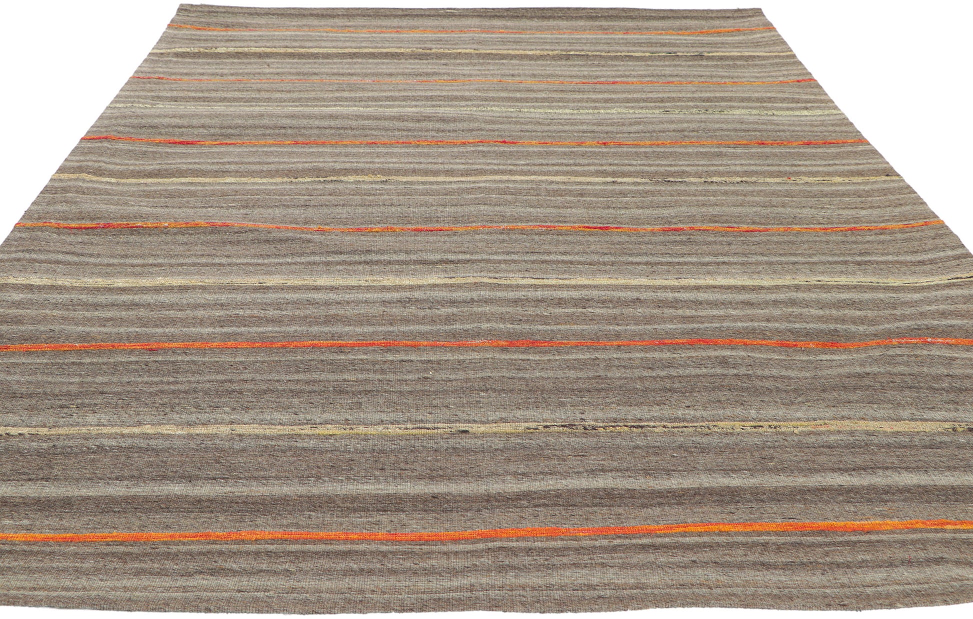 5 x 7 Striped Indian Kilim Rug 30090
