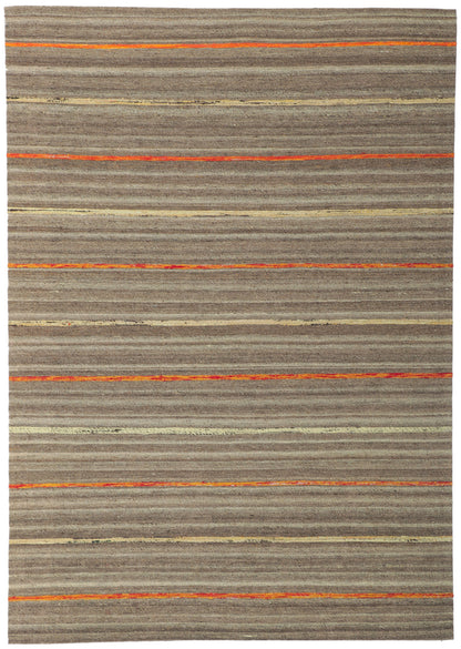 5 x 7 Striped Indian Kilim Rug 30090