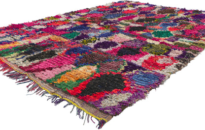 5 x 7 Vintage Moroccan Rag Rug 78399