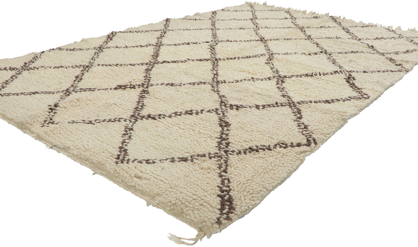 5 x 7 Vintage Moroccan Beni Ourain Rug 78400