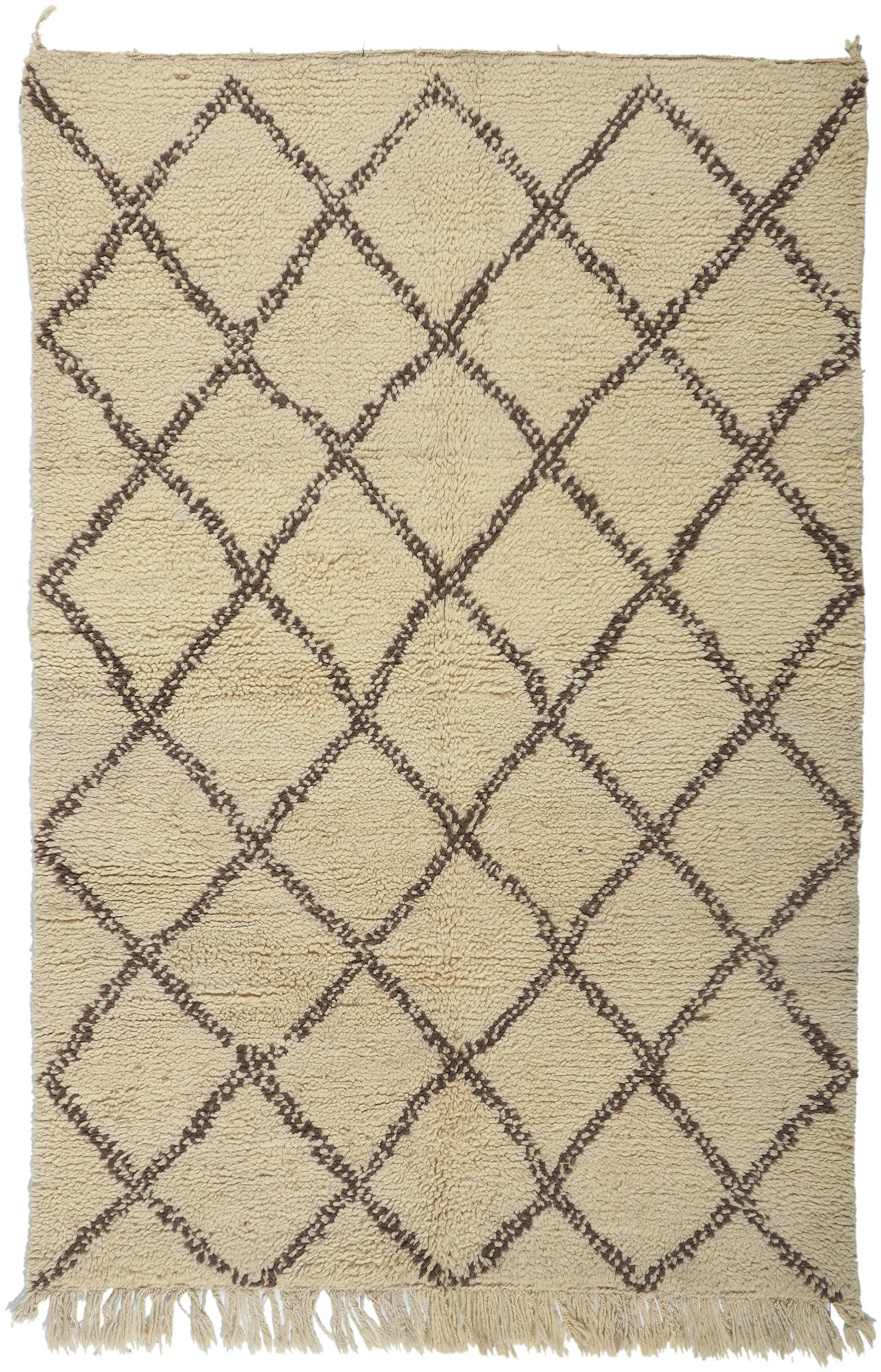 5 x 7 Vintage Moroccan Beni Ourain Rug 78400