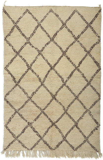 5 x 7 Vintage Moroccan Beni Ourain Rug 78400