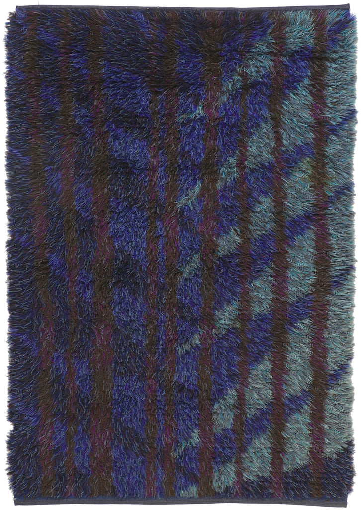 5 x 7 Vintage Swedish Rya Rug 78472