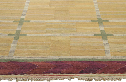5 x 7 Vintage Swedish Rollakan Rug 78488