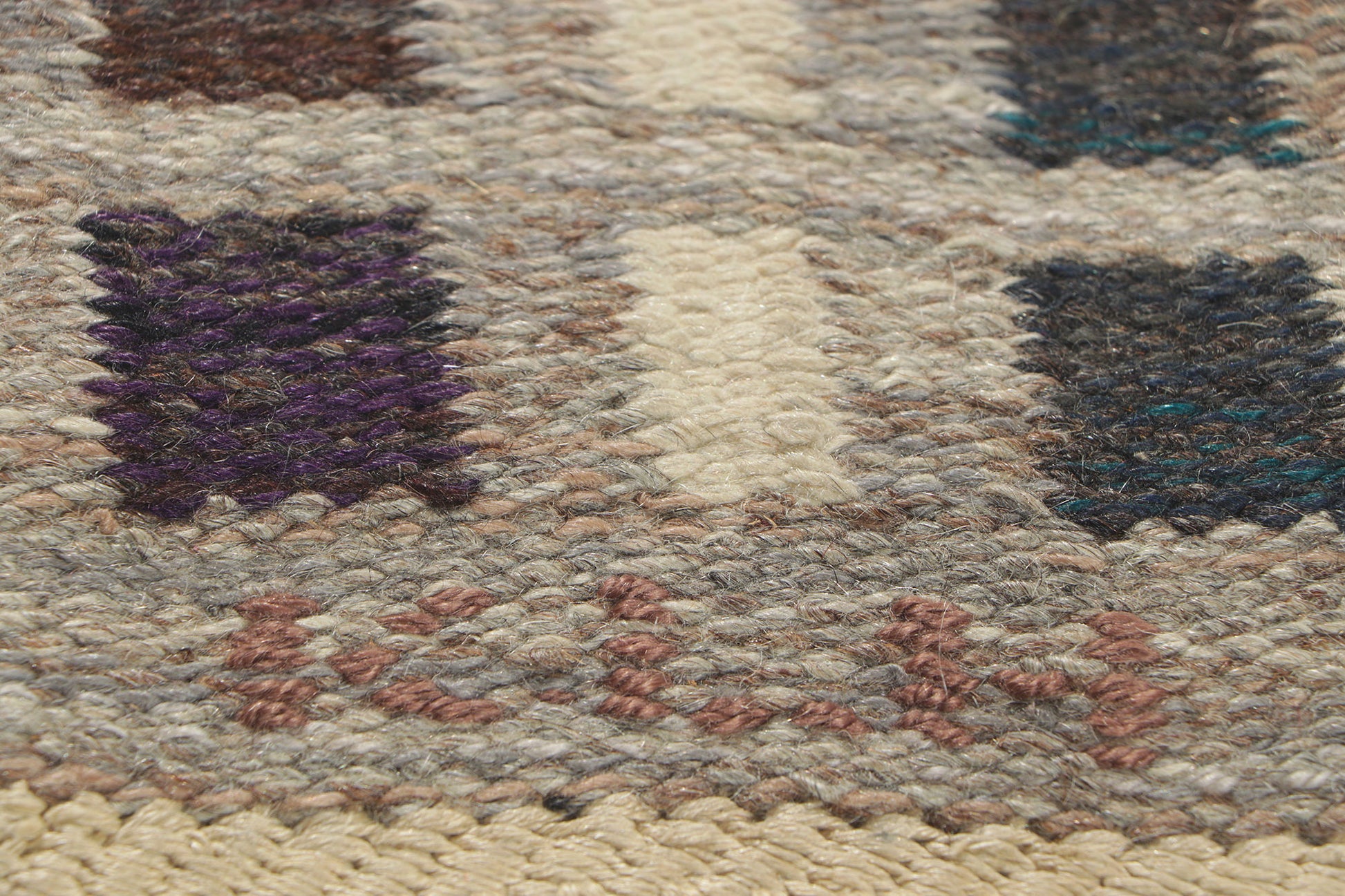 5 x 7 Irma Kronlund Vintage Swedish Rollakan Rug 78482