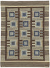 5 x 7 Gunilla Fleming Borgstrom Vintage Swedish ​Rollakan Rug 78484