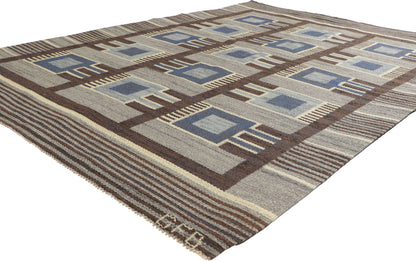 5 x 7 Gunilla Fleming Borgstrom Vintage Swedish ​Rollakan Rug 78484