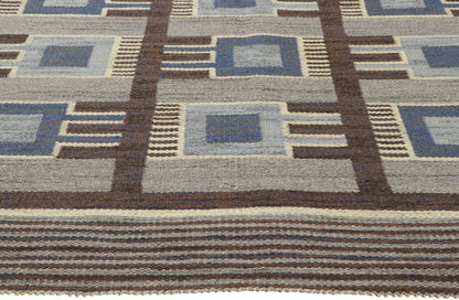 5 x 7 Gunilla Fleming Borgstrom Vintage Swedish ​Rollakan Rug 78484